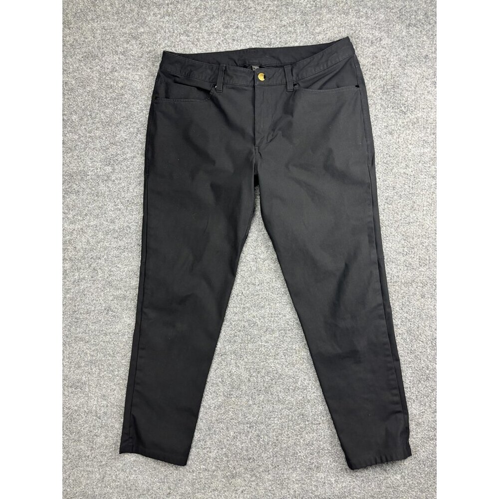 Lululemon Pants Mens 33 Black Slim Fit Stretch Chino Tapered Casual Pockets Golf